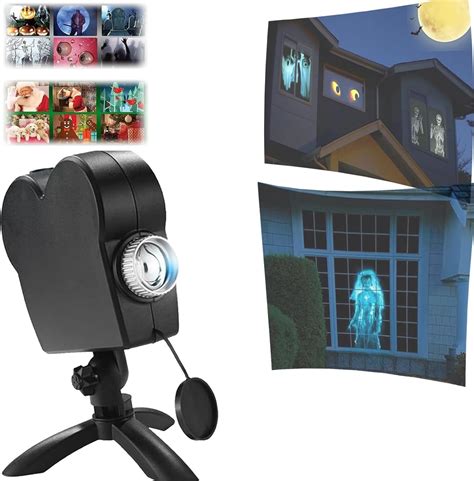 2023New Halloween Holographic Projection, Halloween Window Projector, Halloween Projector Lights ...