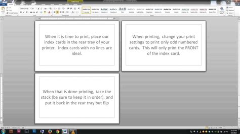 Cue Card Template Word – Mightyprintingdeals.com