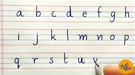 How to write small alphabets in simple and basic steps | Learn to Write lowercase Alphabet for ...