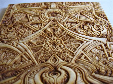 Laser engraved art print in wood for Laura Borealisis and Fabian Jimenez | Engraving art, Wood ...