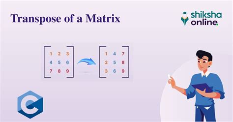 How to Transpose a Matrix in C - Shiksha Online