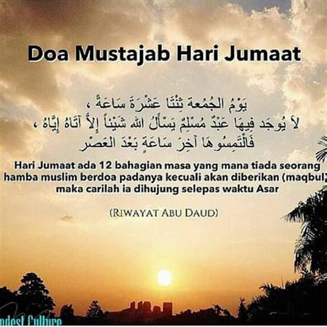 Referensi Doa Selepas Solat Asar Hari Jumaat | Check Moslem Surah Ayah