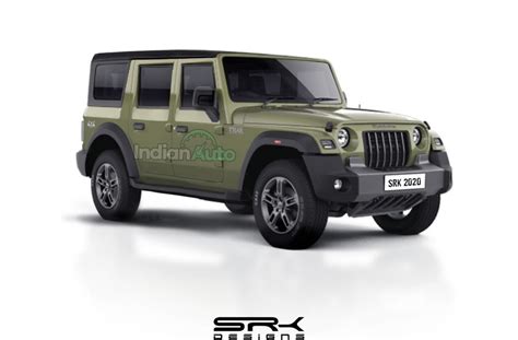 2020 Mahindra Thar Rendered In Its 5-Door (Long Wheelbase) Avatar