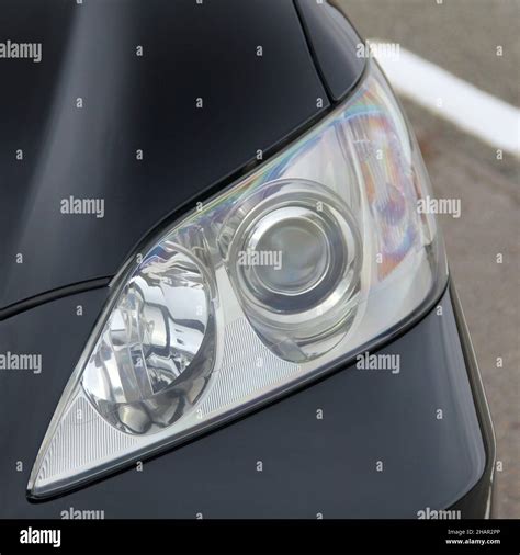 Car headlights. Luxury Headlights Stock Photo - Alamy