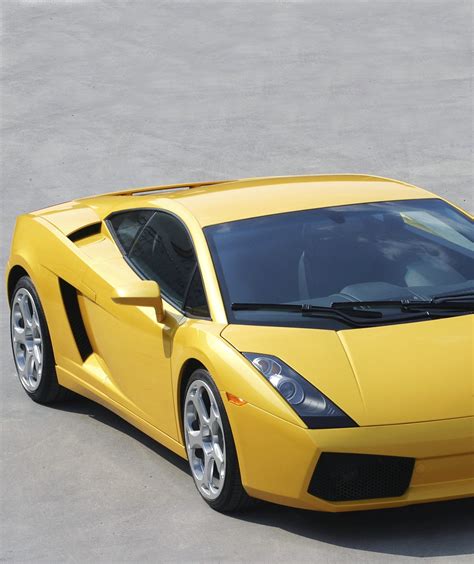 Yellow Lamborghini Gallardo Back