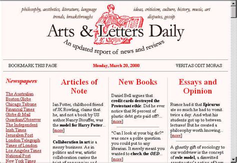 ARTS AND LETTERS DAILY - Genacas Lonas