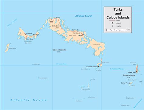 Turks and Caicos Map - Map of Turks and Caicos