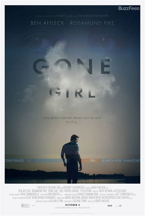 The First Official "Gone Girl" Poster Will Haunt You