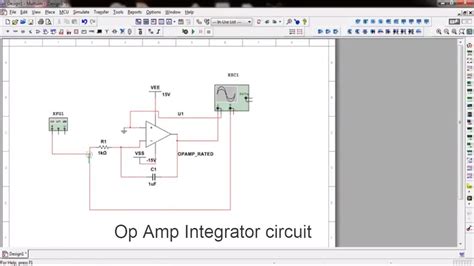 Op Amp Integrator Circuit