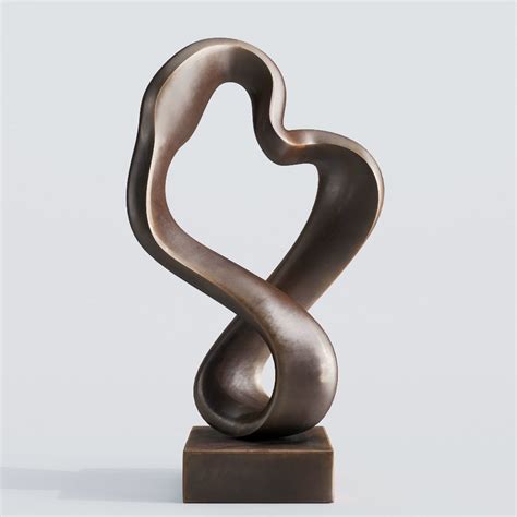 Modern Decorative Abstract Bronze Art Sculpture 10 3D model | CGTrader