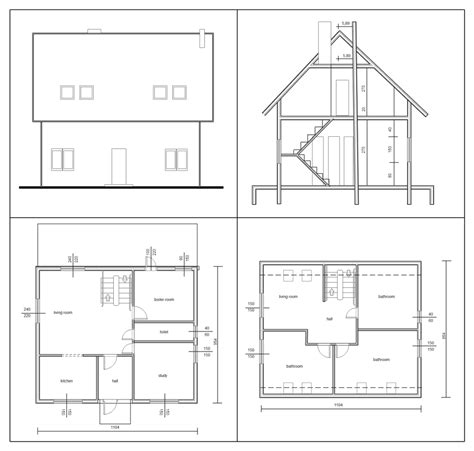 house elevation drawing design - Shavonda Tong