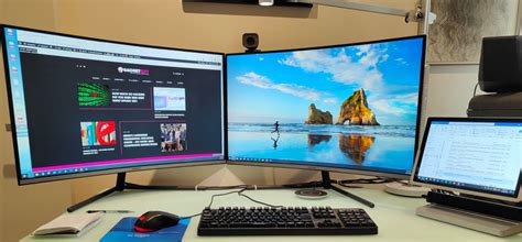 Samsung 32" 4K curved monitor UR590C (dual monitor review)