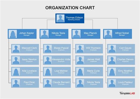 Organizational Flow Chart Template Free | HQ Printable Documents