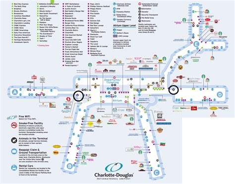 Charlotte Airport Concourse Map