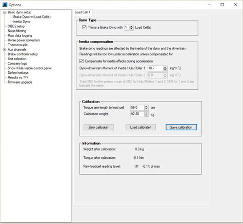 load cell calibration - YourDyno.com