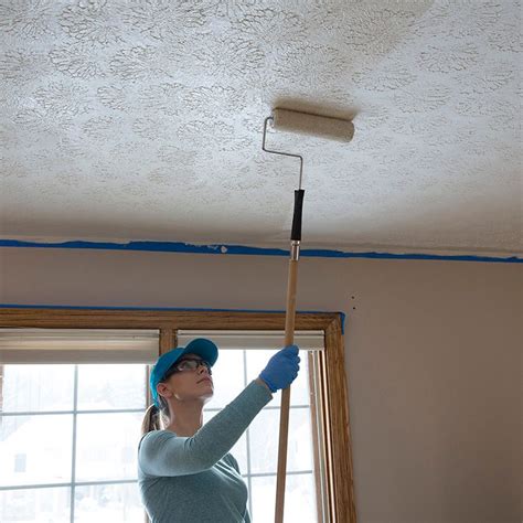 How To Paint A Popcorn Ceiling Texture | Homeminimalisite.com