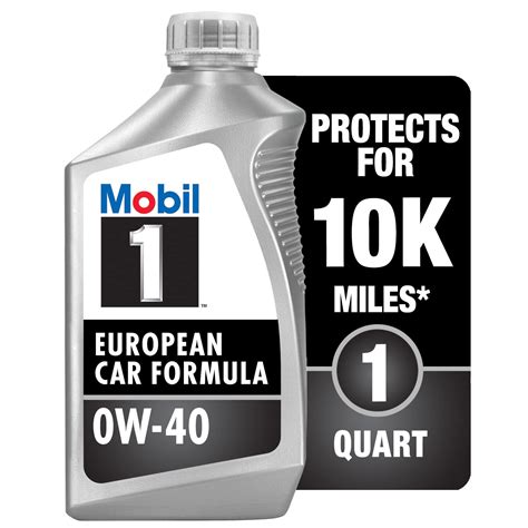 Buy Mobil 1 FS European Car Formula Full Synthetic Motor Oil 0W-40, 1 Quart (Pack of 6) Online ...