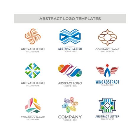 Premium Vector | Abstract logo templates