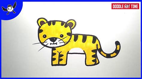 How To Draw Tiger For Kids