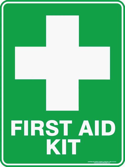 FIRST AID KIT WITH CROSS | Discount Safety Signs Australia