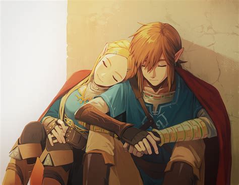 Link And Zelda In The Legend Of Zelda Breath Of The Wild Game Artwork, HD Games, 4k Wallpapers ...