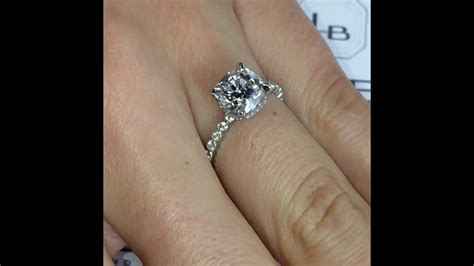 2 Carat Cushion Cut Diamond Ring - Home