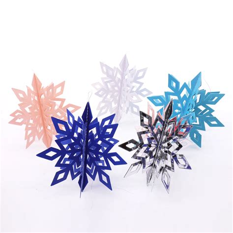 Aliexpress.com : Buy 6pcs/set 15/20/25cm Christmas Hanging Paper Snowflake 3D Paper Snowflake ...