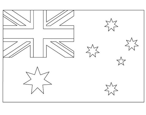 Geography Blog: Australian Flag Coloring Page Printable