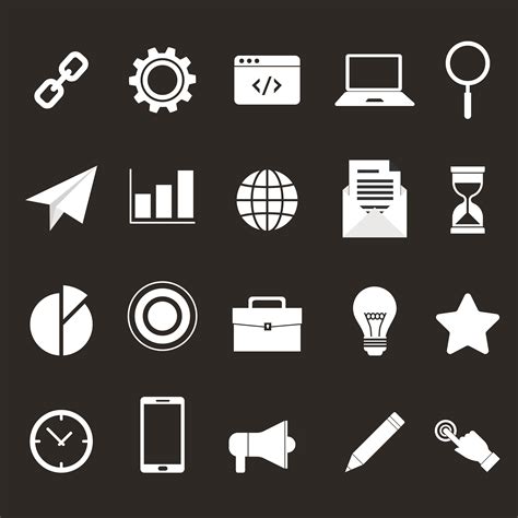 White Business Icons Vector Art, Icons, and Graphics for Free Download