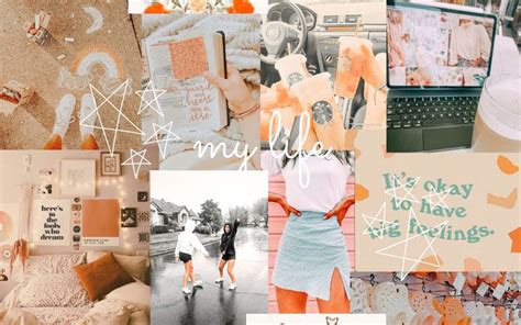 aesthetic collage wallpaper | Cute laptop wallpaper, Aesthetic desktop wallpaper, Cute desktop ...