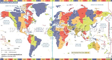 World Time Zone Map | List of Time Zones of All Countries