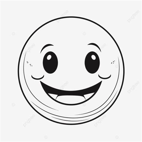 Happy Face Smiley Black And White Clipart