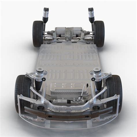 3d tesla s chassis modeled