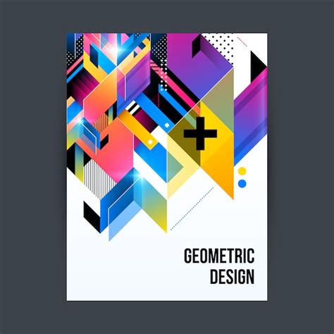 Free Vector | Abstract geometric poster design