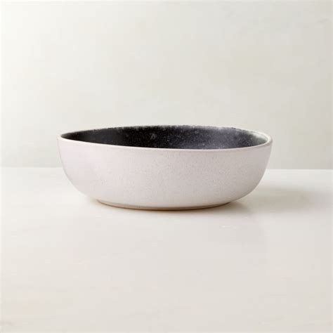 Fynn Modern Black and White Soup Bowl + Reviews | CB2 Canada