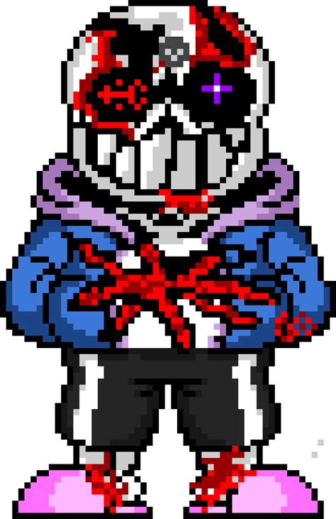 Last breath sans phase 6 pixel art