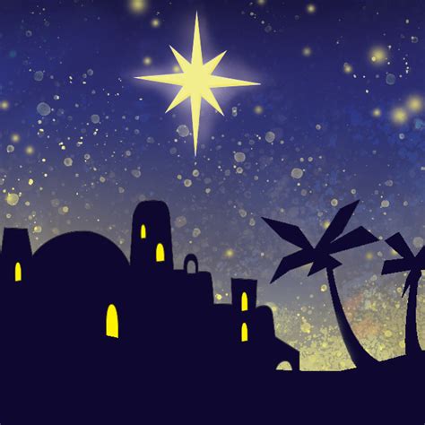 digital projected nativity stage backdrops for school performances