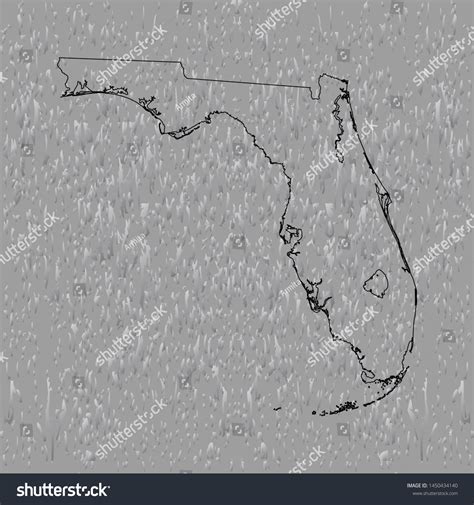 Map Florida Vector Illustration Stock Vector (Royalty Free) 1450434140 | Shutterstock