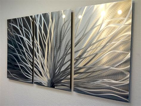 Radiance - 3 Panel Metal Wall Art Abstract Contemporary Modern Decor on Storenvy