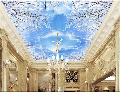 Ceiling Murals Sky : 3d Ceiling Murals Wallpaper Custom Photo Non Woven Murals ... : Cherub ...