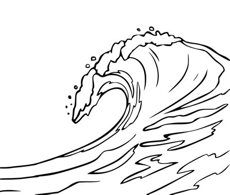 Waves Coloring Page at GetColorings.com | Free printable colorings pages to print and color