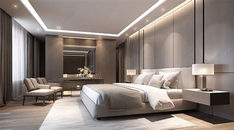 Modern Luxury Bedroom Design With White And Grey Color For 2020 Interior Decor Ideas Background ...