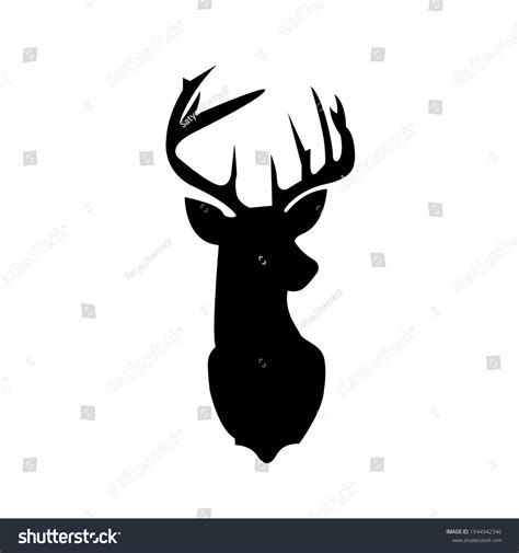 Deer Silhouette Deer Black Sign Isolated Stock Vector (Royalty Free) 1944942346 | Shutterstock