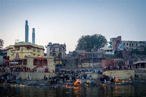 Harishchandra Ghat, Varanasi, India Editorial Photography - Image of destination, editorial ...