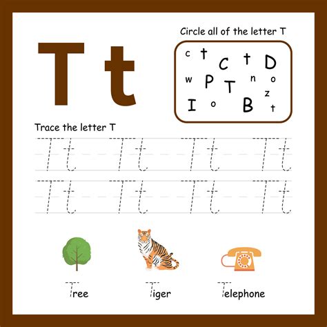 Letter T Printable Worksheets - Printable Word Searches