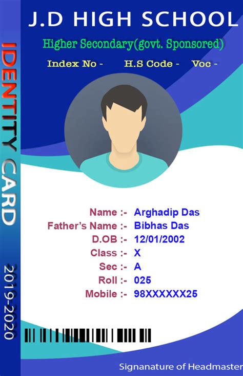 high school id card » Picturedensity