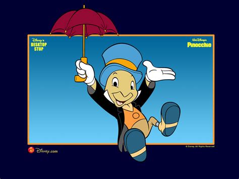 Pinocchio Jiminy Cricket Wallpaper - Pinocchio Wallpaper (6370873) - Fanpop