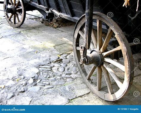 Antique Wagon Wheels stock photo. Image of nature, brown - 15188