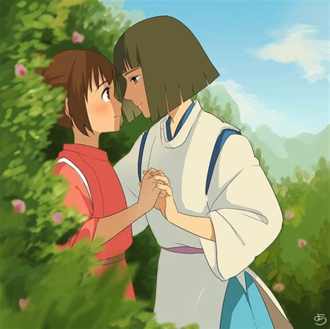 Chihiro and Haku - Spirited Away Fan Art (38456862) - Fanpop