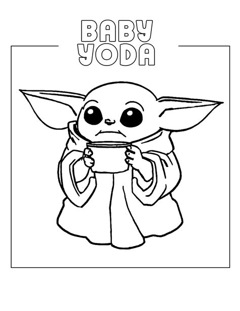 Baby Yoda Coloring Pages – Printable Coloring Pages